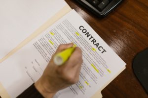 reviewing a contract